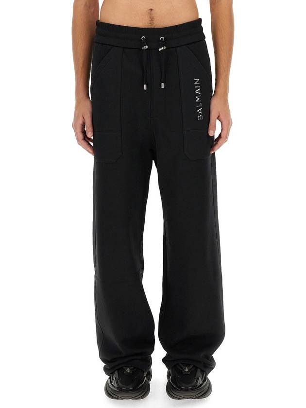 JOGGING PANTS WITH LOGO - BALMAIN - BALAAN 1