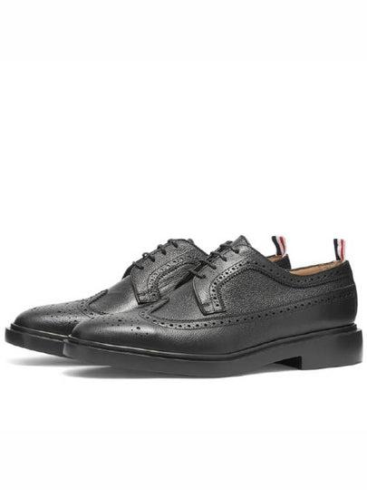 Men's Classic Long Wing Brogue Lace Up Brogue Shoes Black - THOM BROWNE - BALAAN 2