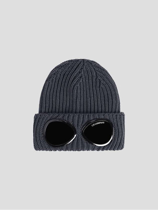 Signature GoGGles Wool Beanie Grey - CP COMPANY - BALAAN 2