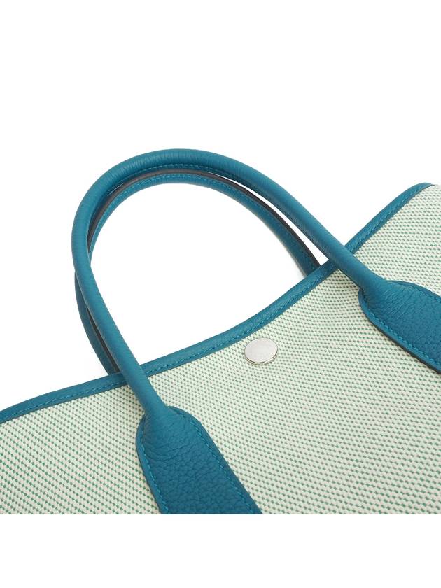 Garden Party 30 Tote Bag Blue - HERMES - BALAAN 7