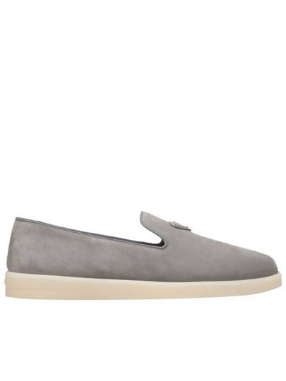 Suede Loafers Grey - PRADA - BALAAN 2