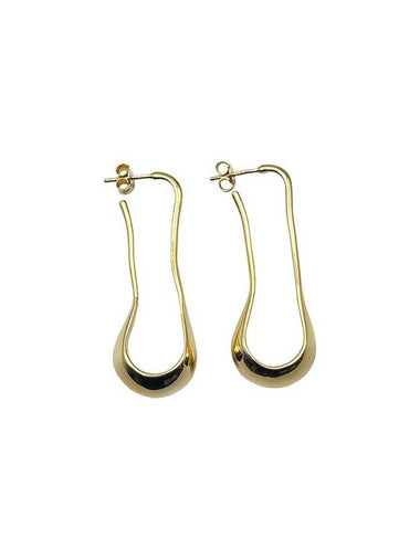 Lemaire Gold Short Drop Earrings Accessories - LEMAIRE - BALAAN 1