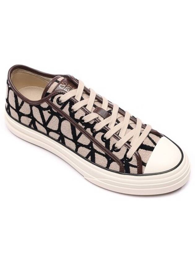 Iconographe Low Top Sneakers Beige - VALENTINO - BALAAN 4