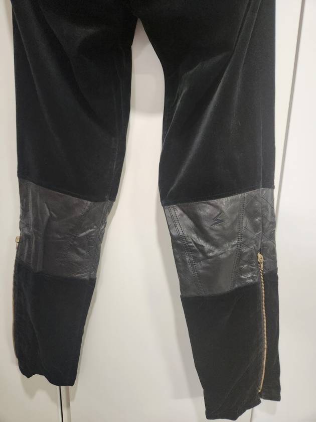 Leather docking velvet pants - UNDERCOVER - BALAAN 5