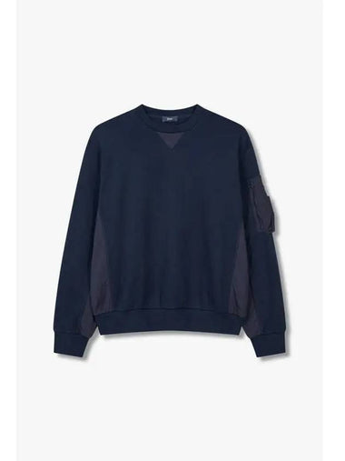 Special Week 5 Double Coupon Men s Nylon Block Cargo Sweatshirt Navy - HERNO - BALAAN 1