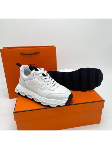 Women s Impulse Sneakers White Blanc Running Shoes H241214Z - HERMES - BALAAN 1