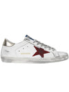 Superstar Low Top Sneakers Red Gold White - GOLDEN GOOSE - BALAAN 1