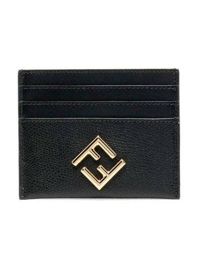 Logo Diamond Card Wallet Black - FENDI - BALAAN 2