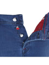 23ss UPNJSM J0743B 02 Logo Red Tab Medium Wash Denim Pants - KITON - BALAAN 5
