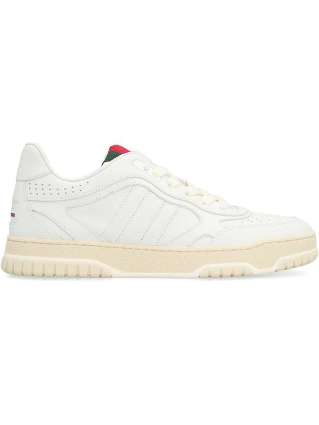 Re Web Leather Low Top Sneakers White - GUCCI - BALAAN 3