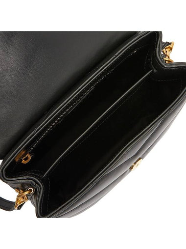 Loulou Toy Matelasse Shoulder Bag Black - SAINT LAURENT - BALAAN 7