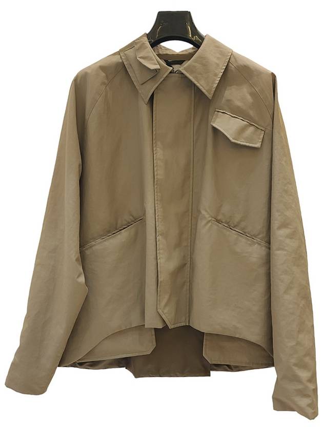 Men's Ivano Crop Jacket Brown - FENDI - BALAAN.