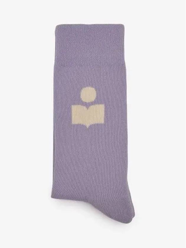 Siloki Logo Socks Purple - ISABEL MARANT - BALAAN 2