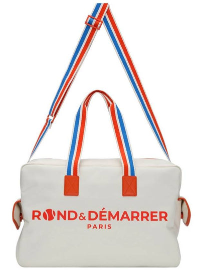 Signature Logo Tennis Boston Duffel Bag Ivory - ROND&DEMARRER - BALAAN 2