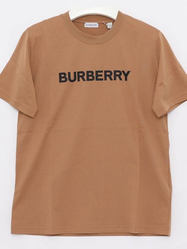 Logo Print T-Shirt Brown - BURBERRY - BALAAN 3