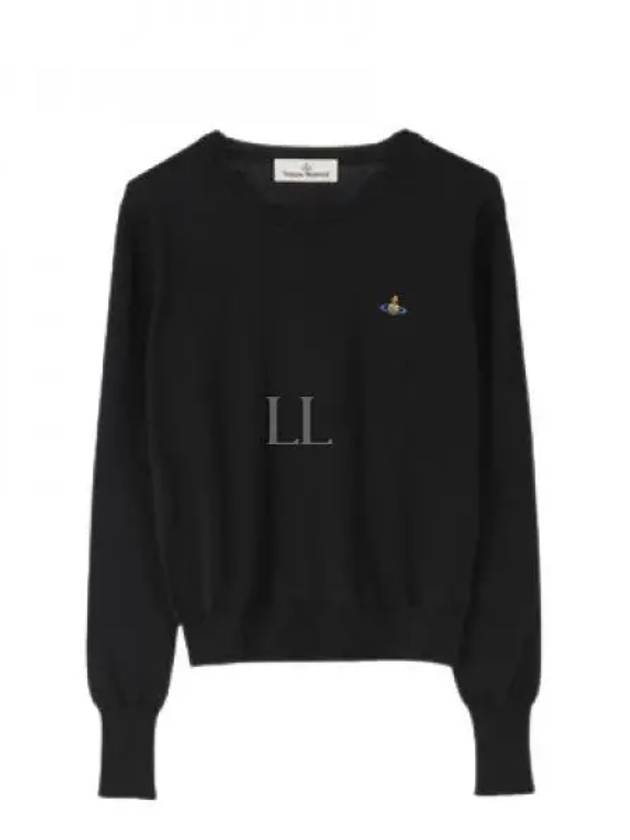 ORB Embroid Logo Knit Top Black - VIVIENNE WESTWOOD - BALAAN 2