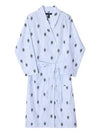 Bear Stripe Robe Blue - POLO RALPH LAUREN - BALAAN 6