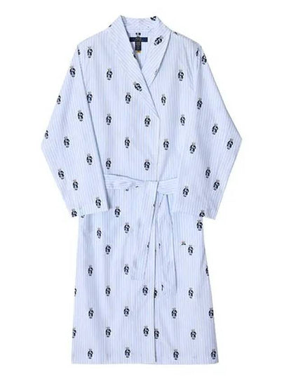 Bear Stripe Robe Blue - POLO RALPH LAUREN - BALAAN 2