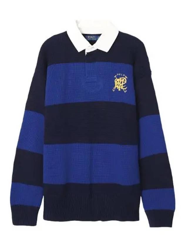 Collar embroidered logo sweater men s knit - POLO RALPH LAUREN - BALAAN 1