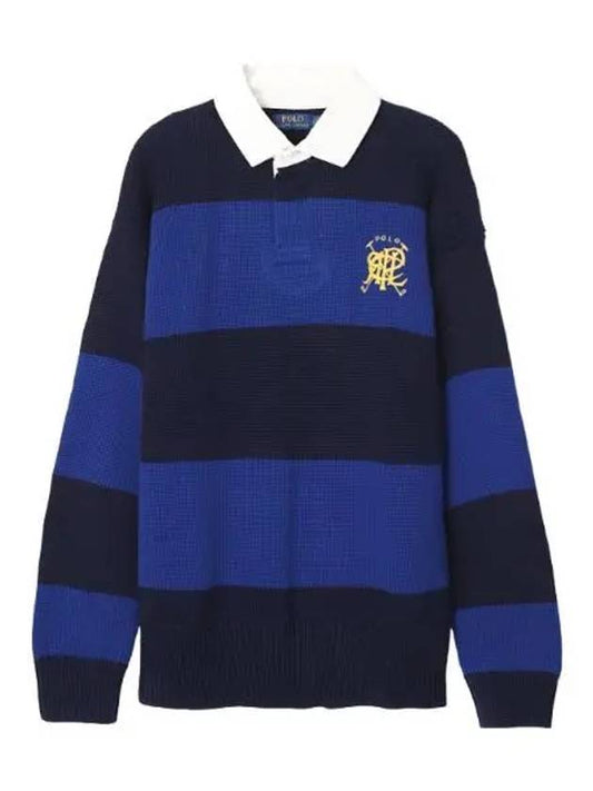 Collar embroidered logo sweater men s knit - POLO RALPH LAUREN - BALAAN 1