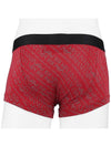 All Over Logo Elastic Band Cotton Trunk Briefs Red - EMPORIO ARMANI - BALAAN 5