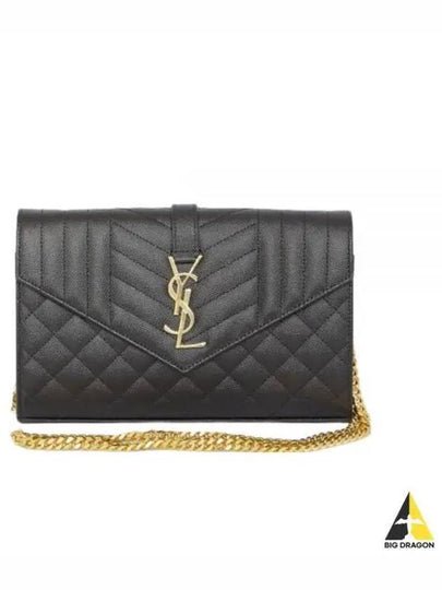 Cassandre Monogram Chain Cross Bag Black - SAINT LAURENT - BALAAN 2