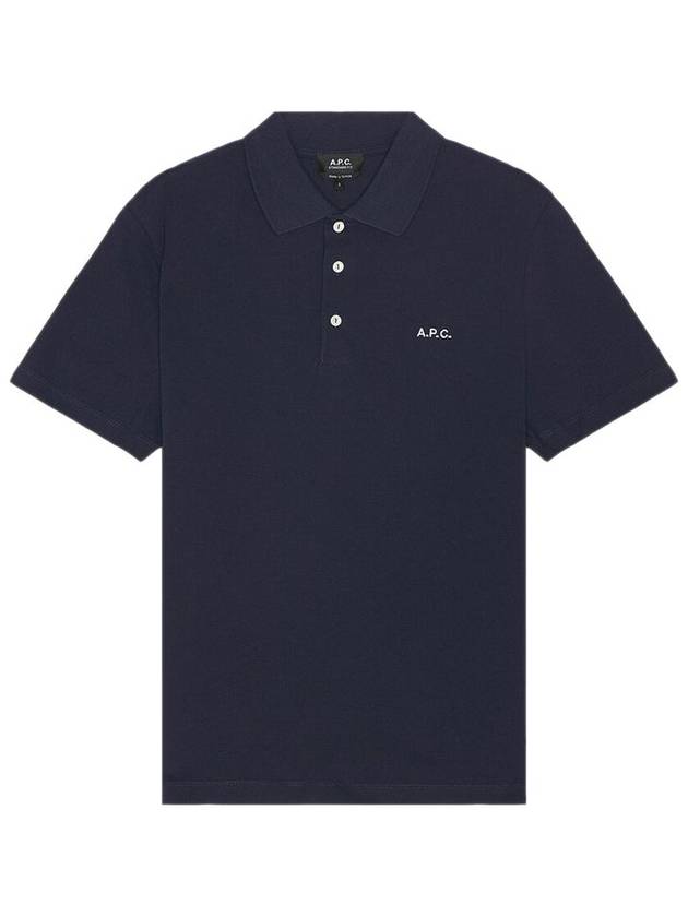 Carter Cotton Polo Shirt Navy - A.P.C. - BALAAN 2