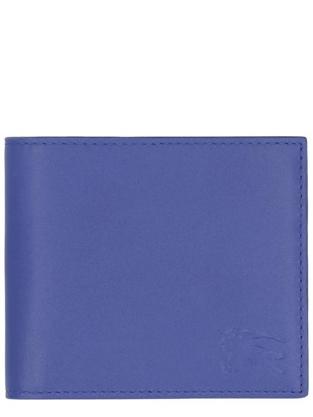 EKD Leather Bifold Half Wallet Blue - BURBERRY - BALAAN 2