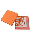 Silla De Gaucho 90 Scarf Rose Poudre - HERMES - BALAAN 3