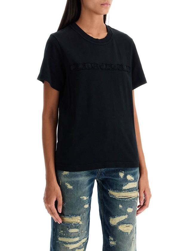 t-shirt with patch logo design - MARC JACOBS - BALAAN 2