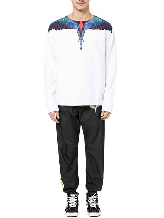 Men's Double Wing Sweatshirt White - MARCELO BURLON - BALAAN 5