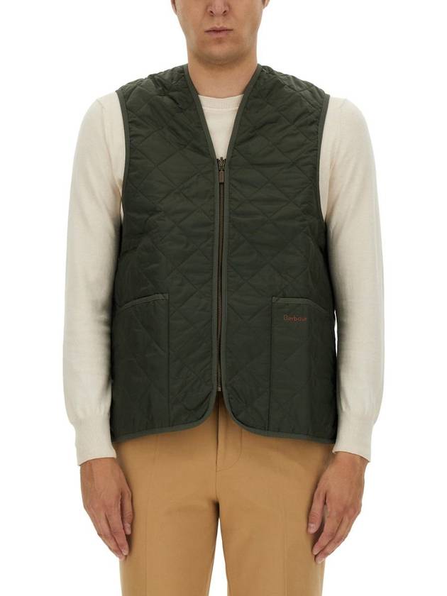 Quilted Waistcoat Zip In Liner Vest Olive - BARBOUR - BALAAN 2