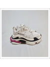 Triple S All Over Logo Low Top Sneakers Pink White - BALENCIAGA - BALAAN 6