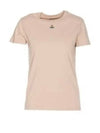 Embroided ORB Peru Short Sleeve T-Shirt Beige - VIVIENNE WESTWOOD - BALAAN 2