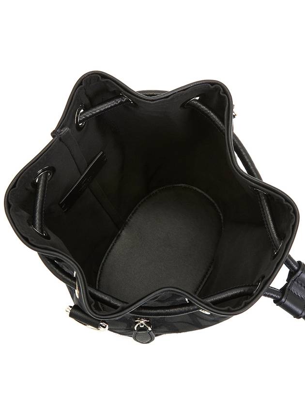 V Logo Chain Bucket Bag Black - VALENTINO - BALAAN 7