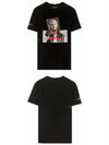 Gangster Print Short Sleeve T-Shirt Black - NEIL BARRETT - BALAAN 6