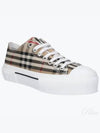 Vintage Check Cotton Sneakers Archive Beige - BURBERRY - BALAAN 2