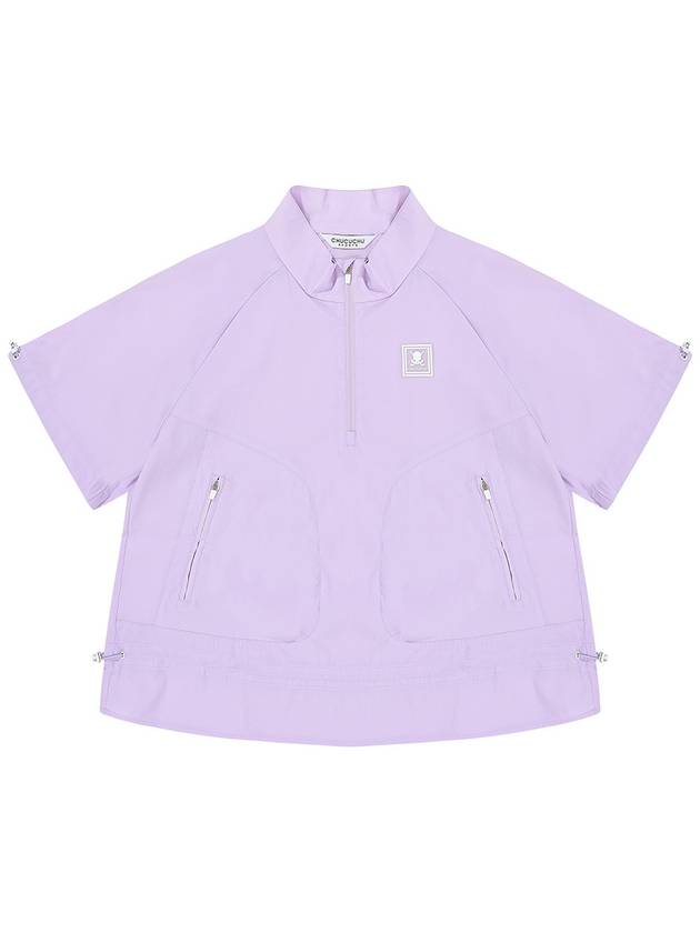 C23MJP006W Shirring Short Sleeve Anorak Outerwear Lilac - CHUCUCHU - BALAAN 1