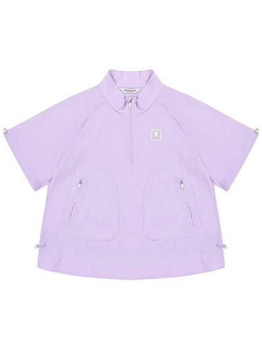 C23MJP006W Shirring Short Sleeve Anorak Outerwear Lilac - CHUCUCHU - BALAAN 1