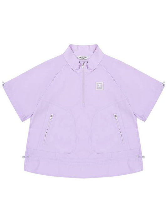 C23MJP006W Shirring Short Sleeve Anorak Outerwear Lilac - CHUCUCHU - BALAAN 1