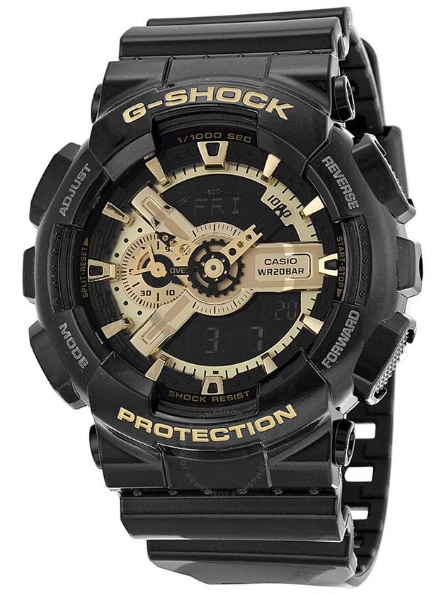 Casio G-Shock Alarm World Time Quartz Analog-Digital Black Dial Men's Watch GA-110GB-1A - CASIO - BALAAN 1