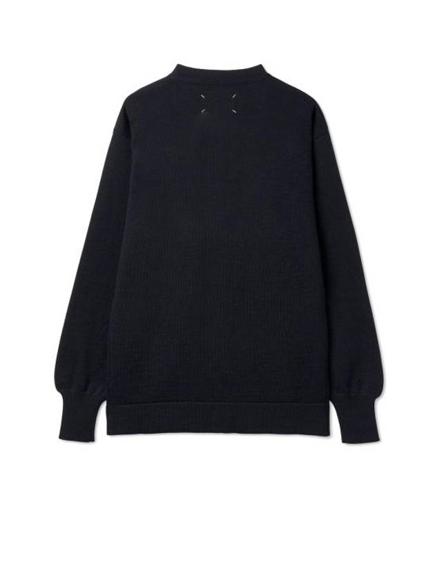 V-Neck Cardigan Black - MAISON MARGIELA - BALAAN 3