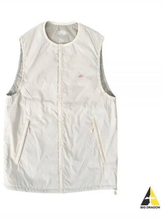 24 DTA0485 SBT IVORY Insulation Lightweight Padding Vest - DANTON - BALAAN 1