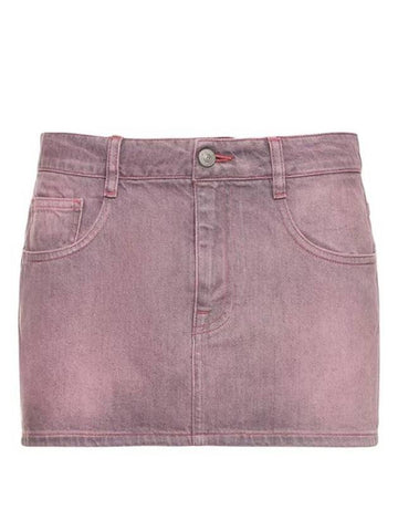 Cotton Short H-Line Skirt Pink - MAISON MARGIELA - BALAAN 1