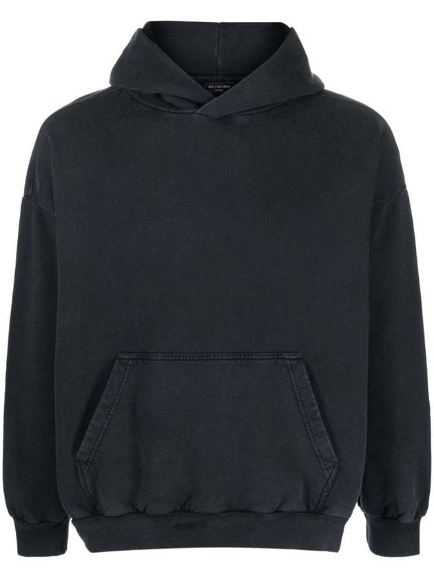 Hand-Drawn Medium Fit Hoodie Black White - BALENCIAGA - BALAAN 1