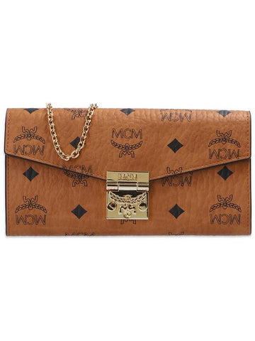 MCM Wallet On Chain ‘Patricia’, Women's, Brown - MCM - BALAAN 1