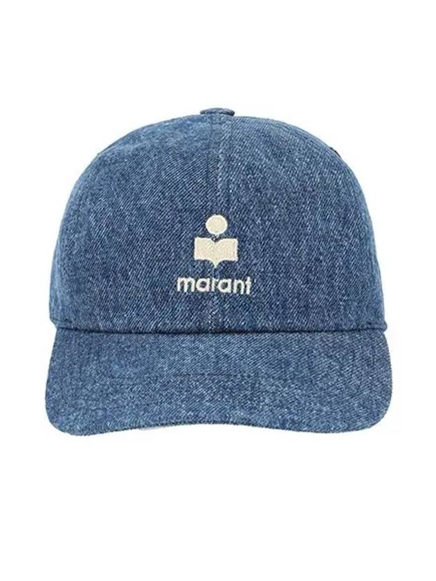 Tomas Embroidered Logo Ball Cap Blue - ISABEL MARANT - BALAAN 3