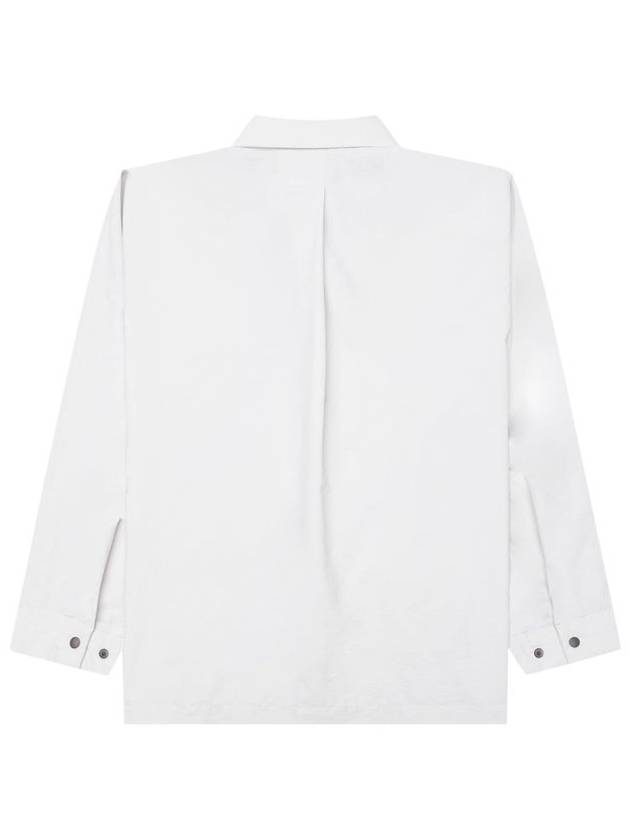 Pleated Long Sleeve Shirt White - ISSEY MIYAKE - BALAAN 3