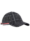 Classic 6-Panel Ball Cap Charcoal - THOM BROWNE - BALAAN 4