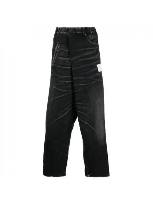 MAISON 23 A10PT023 BLACK Twisted Light Denim Pants - MIHARA YASUHIRO - BALAAN 1